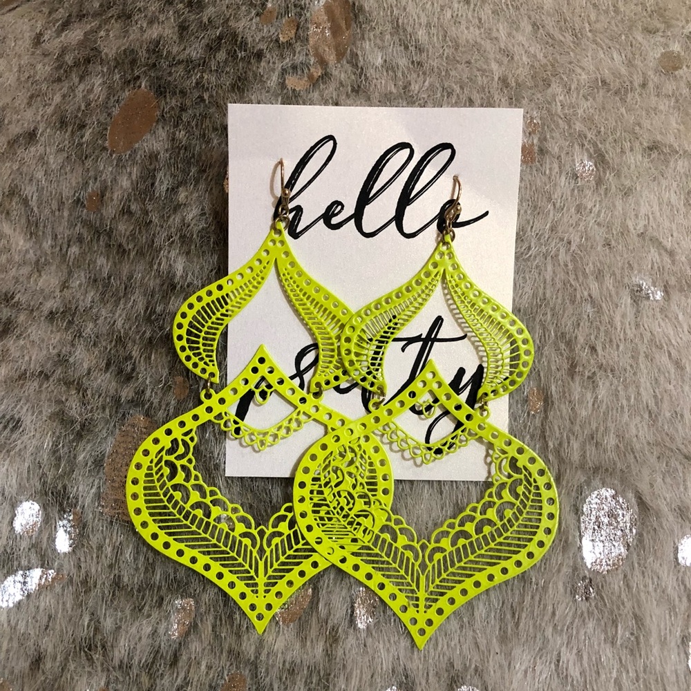 New Patterned Metal Earrings